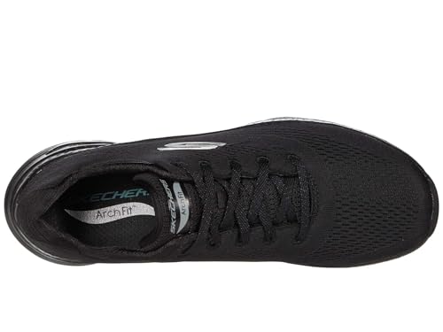 Skechers Sport Arch Fit-Big Appeal Women's Sneaker, 6 C/D US, Black-Black