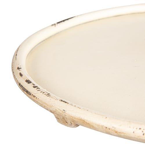 Image of Metal Martini Cocktail Table, Antique White