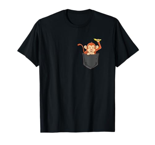 Monkey In Pocket For Monkey Lover T-Shirt