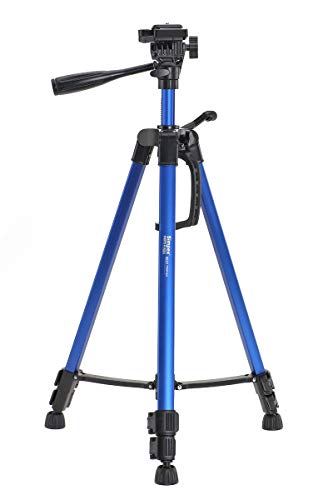 Image of Simpex Camera Tripod 6633 with Mobile Holder Bracket for Smartphones, DSLR and Cameras (Blue)