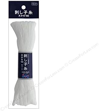 Olympus Sashiko Thread 100 Meter Skein col.101 - White - for Japanese Embroidery & Quilting