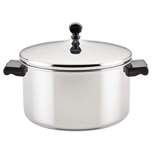 Comparison: Best Used Stainless Steel Pots 9 Farberware Classic Stainless Steel 6-Quart Stockpot with Lid, Stainless Steel Pot with Lid, Silver