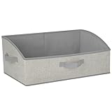 Boîte de rangement incurvée multifonctionnelle : Grâce à sa forme courbe, il est plus facile d'identifier les objets rangés dans l'organiseur que dans les organiseurs normaux. Il convient particulièrement au rangement de T-shirts, de jeans, de livres, de documents de bureau et d'autres articles