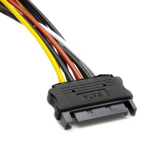 Câble D'alimentation PcCom Essential 4 Broches Molex/Sata 15 Cm