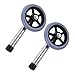 FRCOLOR 4pairs Walker Wheel Replacement Heavy-Duty Silent Caster Wheels for Elderly Walkers Fit for Mobility Sturdy Aluminum Alloy Smooth Rolling Design