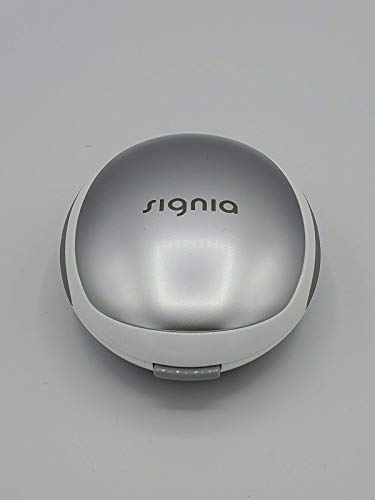 Original White/Silver Genuine Signia Hearing Aid Case Protective Storage Travel