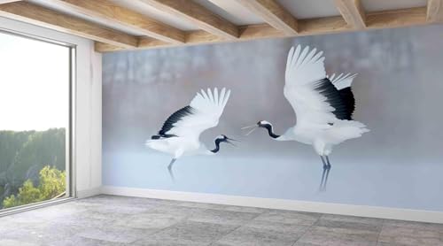 Tzxztt Grulla Bailarina Papel Pintado 3D Póster Restaurante Dormitorio Salón Sofá TV Pared Decorativa-400cm×280cm