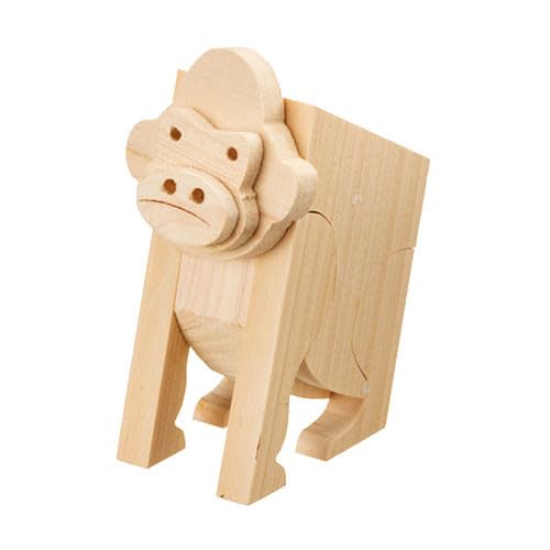 MOCCO 木の工作キット[ゴリラ]木製玩具 木のおもちゃ 対象年齢6歳から