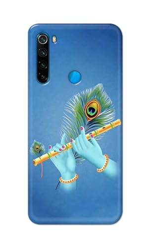 Image of Plastic Printfidaa Printed Hard Back Cover Case For Mi Redmi Note 8 Back Cover (Flute In Krishna Hands) -112