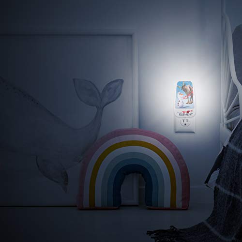 Image of Disney Frozen 45830 LED Night Light, Olaf and Sven, Plug-in | Dusk-to-Dawn Sensor, Girl's Room Decor, UL-Certified, Ideal for Bedroom, Nursery, Bathroom, Kid's Playroom
