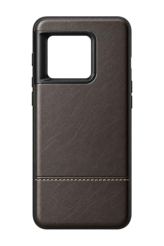 Image of PU Leather Phone Case for one Plus 10 pro 5g with Stitching Detail, Dark Brown