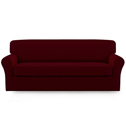 Image of Easy-Going 2 Pieces Stretch Oversized Couch Sofa Slipcover Washable