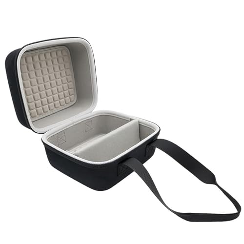 Estuche rígido de EVA para proyector pequeño, bolsa impermeable de almacenamiento con forro suave y correa para llevar a mano miniatura 4