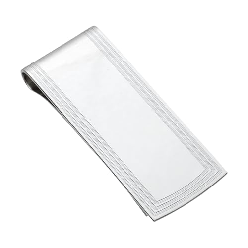 Cartera de plata de ley delgada contra bolsillos abultados