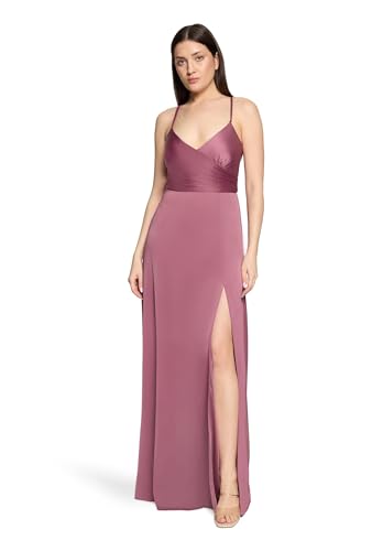 Vera Mont Damen Abendkleid mit V-Ausschnitt