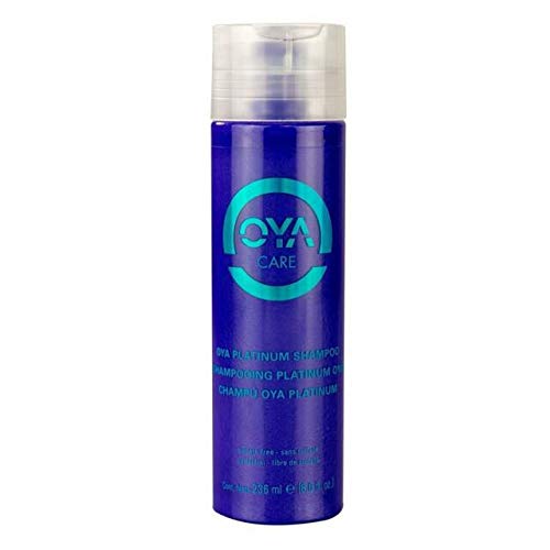 OYA PLATINUM Shampoo 236 ml Silver Shampoo Gentle Cleansing Toning Shampoo For Blonde Hair - Neutralizing Shampoo for Brassy and Yellowing Tones - Hair Toner for Blond Highlighted and Silver Hair