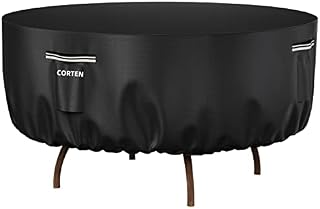 Outdoor Table Chair Covers Waterproof Round Garden Patio Set Cover Large size UV Resistant Rain/Snow Protection for Outdoor Patio Table and Chairs Set (Circular, Diam244*70cm Height)