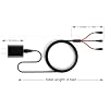 weishan USB C Charging Cable for Rode Wireless Go 2 / ii Microphone System, 3-in-1 Type-C 3A Charger Cord with 18W Fast-Charge Power Adapter, 4ft Long
