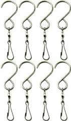 Safe Buy Enjoy Spinning Swivel Clip Hanging S Hooks Wind Spinner Rotate Spiral Tail Crystal Twister Display Hanger (8)