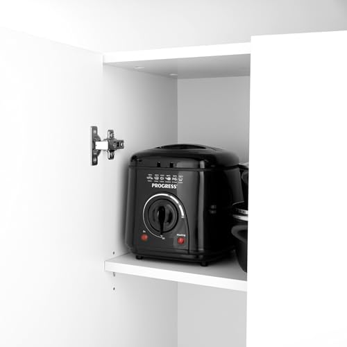 Freidora de 1 L Progress EK2969PBLKVDE mini con cesta antiadherente de alta durabilidad y 950W 8