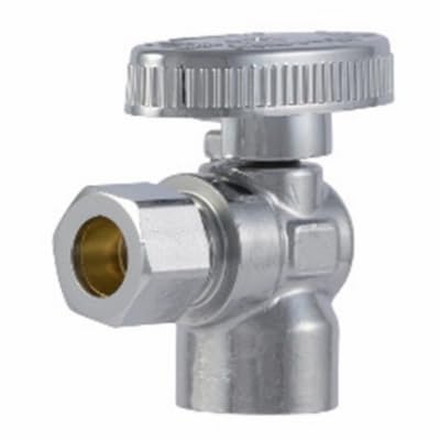 SharkBite FIPA3838Z Brass Ball Angle Valve, Quarter Turn, 3/8 x 3