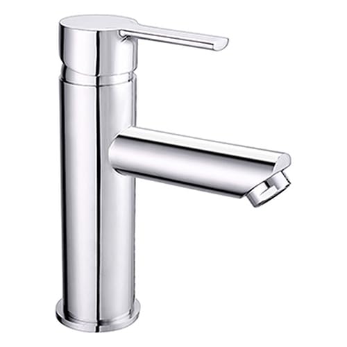 Edouard Rousseau - Mitigeur lavabo DOWER Chromé - Aérateur économie d’eau avec butée éco-stop - Corps laiton - Vidage tirette avec bonde plastique