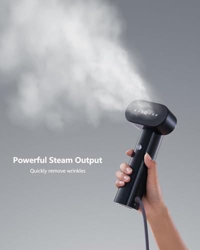Image of G6 Steamer for Clothes Portable 2-in-1 Travel Iron for Clothes, Just 0.7lbs Lightly, 10 Minutes of Continuous Steam, 900W Light Steamer for travel and home (black)