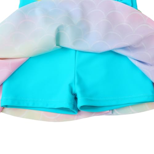 Image of BAOHULU Toddler Girls Swimsuit One Piece Cute Floral Dress Swimwear 3-8 Years