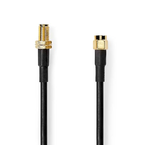 Câble d'antenne SMA pour corriger la perte de signal avec double blindage 50 Ohm noir de 10 m