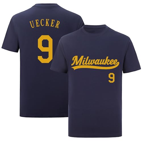 BOB Uecker Shirt T-Shirt Jersey Baseball No Brand-Logos 100% Cotton for Navy Mens-Womens-Kids