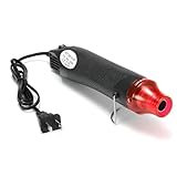 Mini Heat Gun for Epoxy Resin 300W Portable Handheld Black Heat Gun for Crafts Embossing, Shrink Wrapping, Drying Paint, Clay, Rubber Stamp Heat Tools, Dryer Craft Heat Tool for Cup Turner