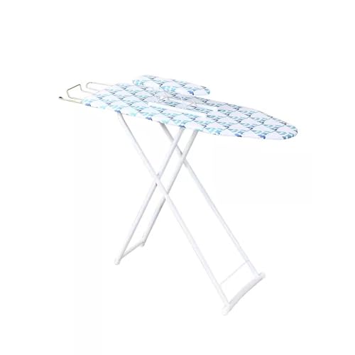 lhyangroupao Folding Ironing Board with Iron Stand Home Essentials Compact and Space-saving Iron Board Adjustable Height Easy to Store Strong and Durable Legs