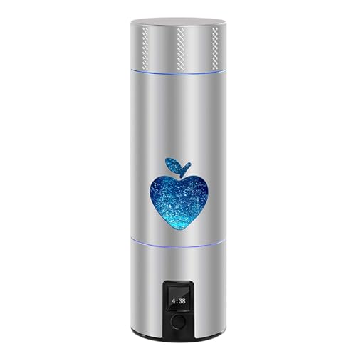 Generador de hidrógeno, Botella portátil de 210 ml con tecnología de electrólisis SPE, generador de Agua ionizada Recargable, Vaso de energía alcalina de Alta concentración de 5300