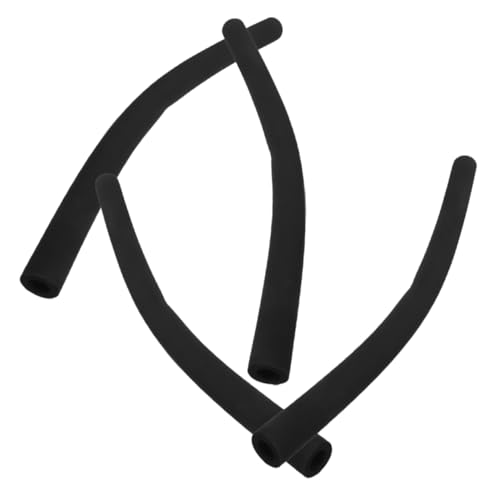 Sosoport Protector Para Asa De Cochecito Infantil Cojín De Espuma Negra Antideslizante, Funda Para Manillar Reposabrazos, Accesorios Para Cochecitos De Paseo, 4 Piezas