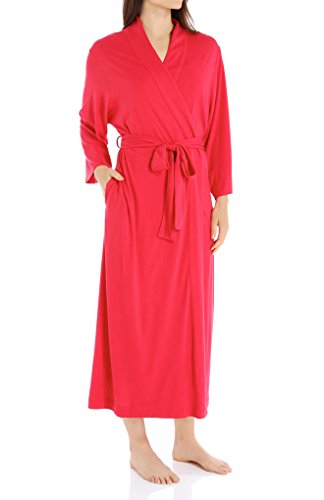 Image of Natori Shangri La Long Robe with Kimono Sleeves, Bathrobe for Women