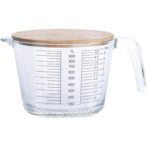 Wyazziv�ϔM�K���X���v�ʃJ�b�v �ڐ���t�� �ƒ�p�x�C�L���O�����p ����n���J�b�v���~���N�e�B�[�p�e�� ������������̉t�̌v�ʂɑΉ� (1000ml,�W�t��)