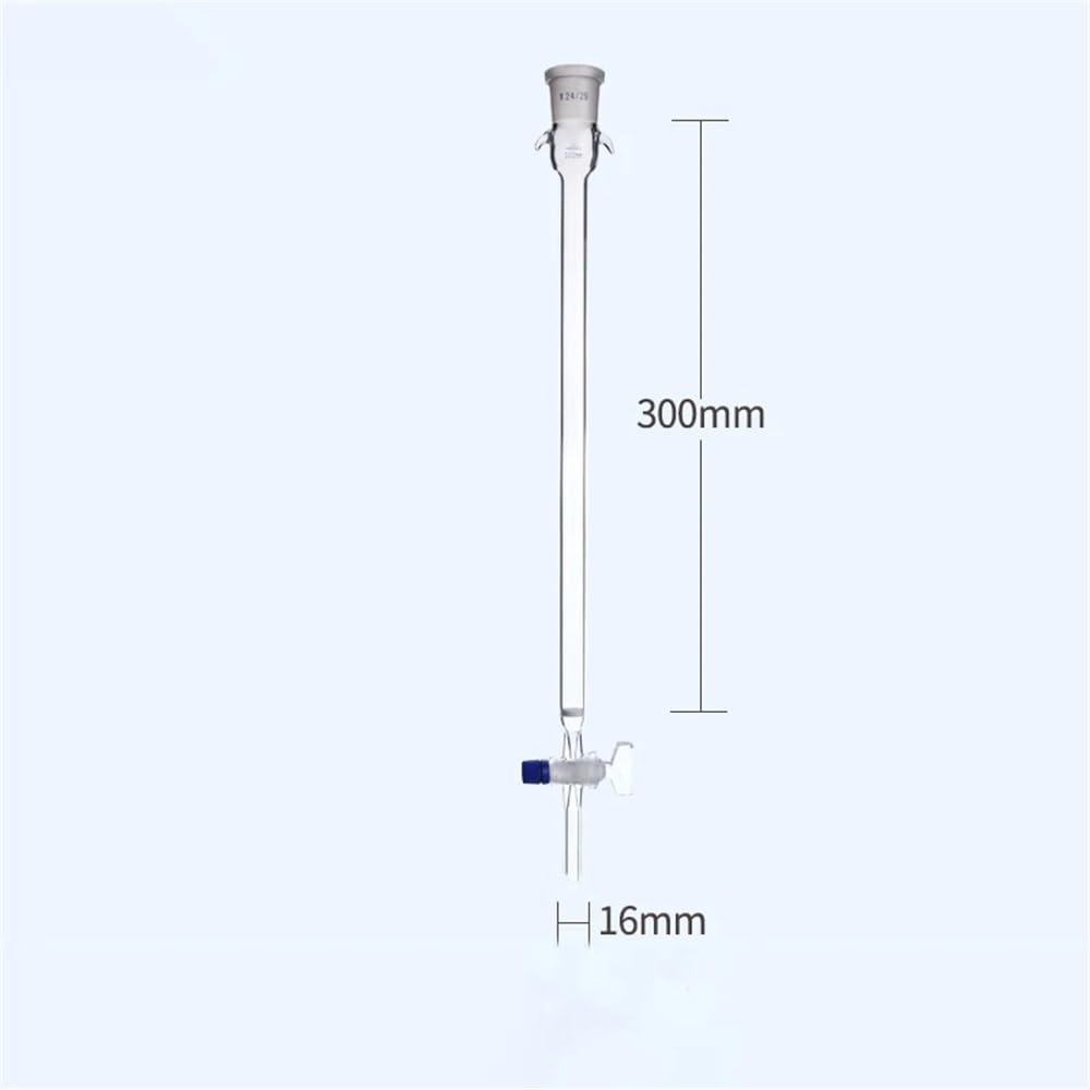 Sprzęt laboratoryjny Sprzęt laboratoryjny Średnica 24# Szklana kolumna rdzeniowa z piaskiem ze szklanym tłokiem 16 mm/22 mm/30 mm/40 mm (16 x 300 mm - kaliber 24)