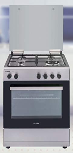 COCINA FLAMA 8261FL 4G INOX 60x60 HORNO ELECTRICO