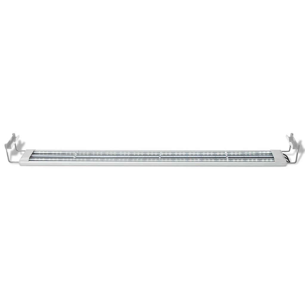 Aquarium Beleuchtung LED 100-110 cm Aluminium IP67 Leuchte mit 153 LEDs für Fischbecken Aquarienlampe Weiß Blau