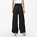 ZEFOTIM Professional Clothes for Women with Pocket Dance Black Elastic Waist High Waisted Cute Pantalones para Mujer Tall Stretchy Work Sweatpants Wide Leg Cotton Dress Pants Women Black M