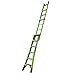 Little Giant Ladders, King Kombo 2.0 XT, Industrial, M6, 6 Ft. A Frame, 10 Ft. Extension, Fiberglass, Type 1AA, 375 lbs Weight Rating, (13936-071), Hi-viz Green