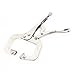 Aexit Silver Tone Pliers Adjustable Spring Loaded C Type Clamp Vise Grip Locking Welding Pliers Side-Cutting Pliers 11