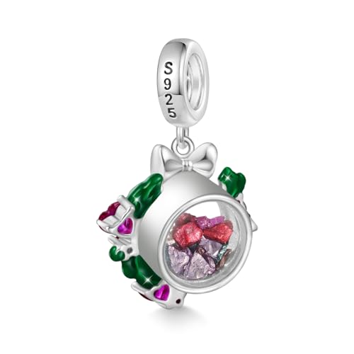 Image of GNOCE Christmas Charm Silver Plated & Sterling Silver Bracelet Gift