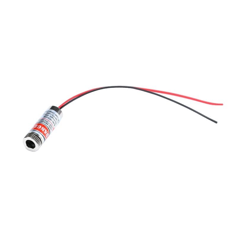 650nm Red Dot Point Laser Diode Module 5mW Adjustable Laser Metal Glass Lens Head Industrial Diameter 12MM 5V DIY
