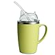 HOVCEH 350ml Becher für ältere Menschen, 3-in-1 Auslaufsichere Becher für Ältere Menschen mit 30cm Stroh, Dysphagie-Tassen aus Edelstahl für Erwachsene mit Behinderungen und ältere Menschent