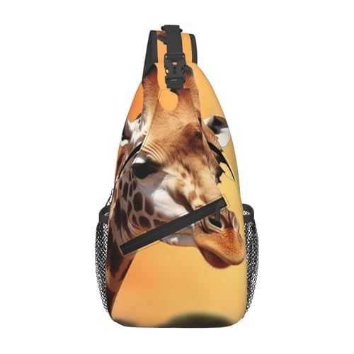 Bolso cruzado de pecho para hombre tipo sling negro miniatura 1