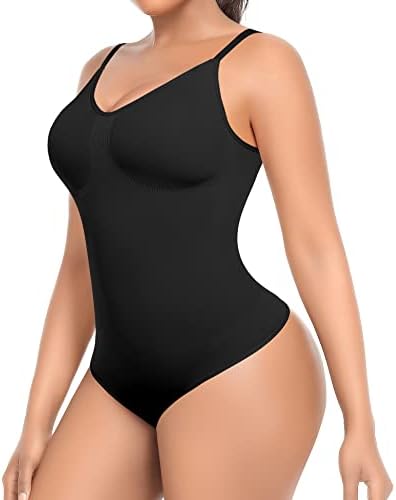 Slimming Shapewear Bodysuit for Women Tummy Control Sculpting Body Shaper Thong Bodysuit Shaping Tank Tops