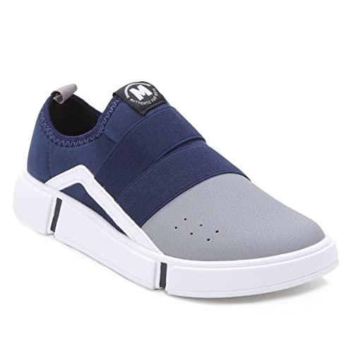 Tênis Molekinho Slip On Infantil Meninos, Marinho/Cinza, 36