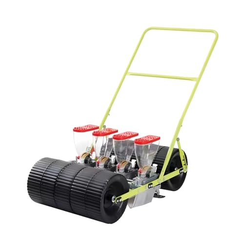 KAIKAFEI 4-Row Manual Garden Seeder with Adjustable Gears