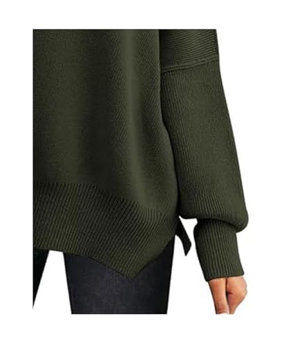 Image of SEMATOMALA Women's Oversized Plain Batwing Sweaters Fall Winter Crewneck Trendy Pullover Knit Jumper Tops